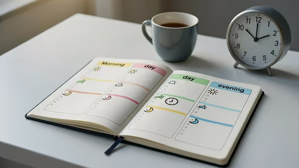 Daily mental balance routine plan
