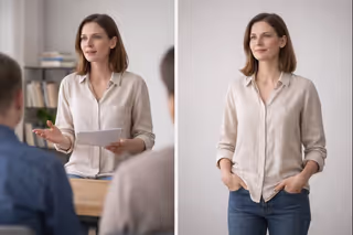 Visual comparison of task-specific confidence and overall self-regard